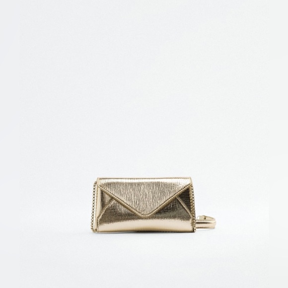 Zara Gold Crossbody Bag - Picture 1 of 5